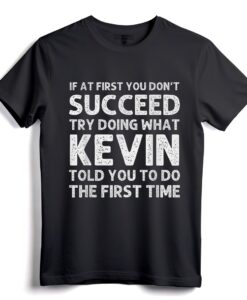 KEVIN Geschenk Name Personalisierbares lustiges Weihnachtswitz-T-Shirt - Personalisiertes Geburtstagsgeschenk für Männer, Frauen und Kinder