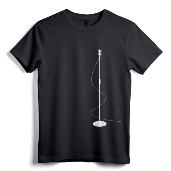 Open Mic Comedian Stand Up Comedy Retro Mikrofon T-Shirt - Leichtes T-Shirt mit klassischer Passform für Comedy-Enthusiasten